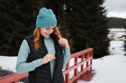 Husky Dresles L black dámská péřová vesta