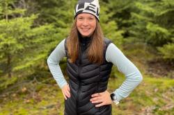 Husky Dresles L dark bordo dámská péřová vesta