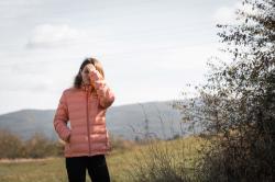 Husky Nenie L beige dámská plněná bunda