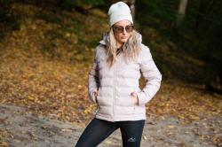 Husky Nenie L beige dámská plněná bunda