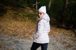 Husky Nenie L beige dámská plněná bunda