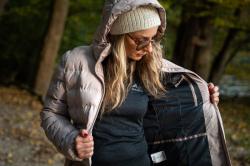 Husky Nenie L beige dámská plněná bunda