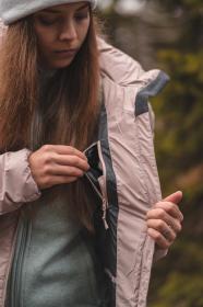 Husky Nenie L beige dámská plněná bunda