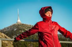 Husky Samai L bordo dámska softshell bunda