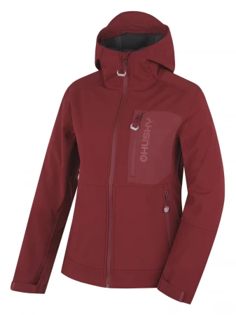 Husky Samai L bordo dámská softshell bunda