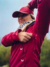 Husky Sauri L magenta dámská softshell bunda