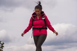 Husky Sauri L magenta dámská softshell bunda