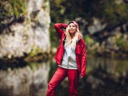 Husky Sauri L magenta dámská softshell bunda