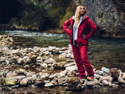 Husky Sauri L magenta dámská softshell bunda