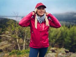 Husky Sauri L magenta dámská softshell bunda