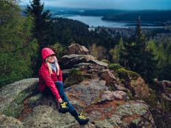 Husky Sauri L magenta dámská softshell bunda