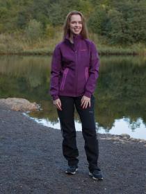 Husky Scooby L deep wine dámská softshell bunda