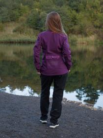 Husky Scooby L deep wine dámská softshell bunda