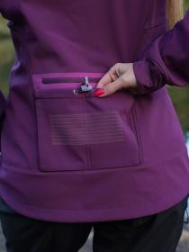 Husky Scooby L deep wine dámská softshell bunda
