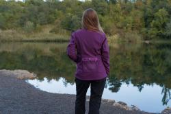 Husky Scooby L deep wine dámská softshell bunda