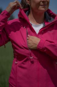 Husky Sevan L pink dámská softshell bunda