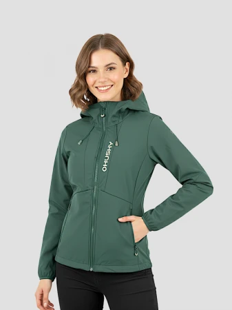 Husky Silvo L green dámská softshell bunda