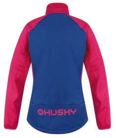 Husky Suli L pink/blue dámská softshell bunda