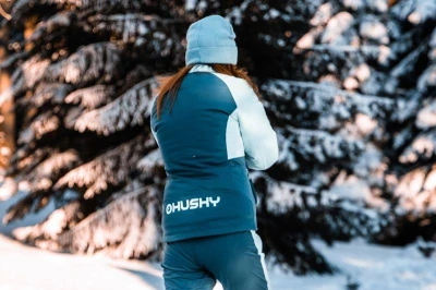 Husky Suli L purple/grey dámská softshell bunda