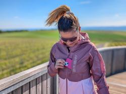 Husky Luma L pink dámská ultralehká bunda