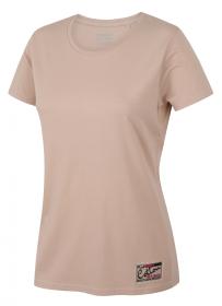 Husky Tee Base L beige dámske bavlnené tričko