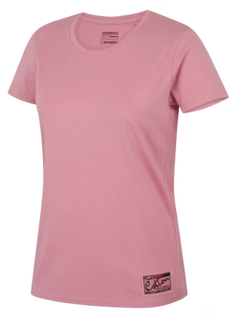 Husky Tee Base L pink dámské bavlněné triko
