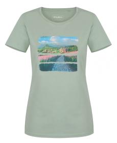 Husky Tee Flo L light green dámské bavlněné triko