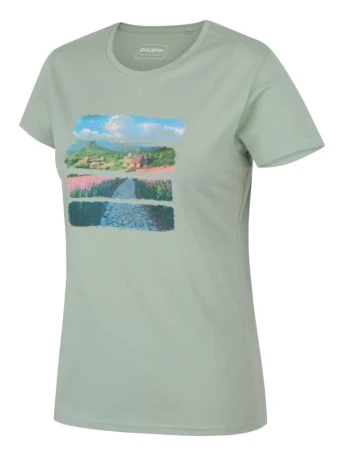 Husky Tee Flo L light green dámské bavlněné triko Husky Tee Flo L light green dámské bavlněné triko