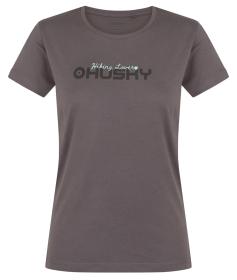 Husky Tee Hike L grey dámské bavlněné triko