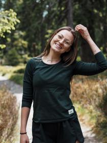 Husky Tee Loba L black dámské bavlněné triko