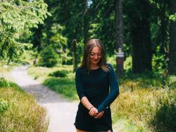 Husky Tee Loba L black dámské bavlněné triko