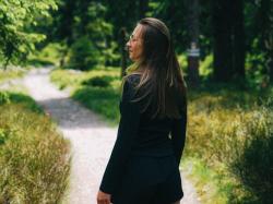 Husky Tee Loba L black dámské bavlněné triko