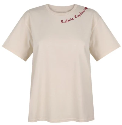 Husky Tee Nature L beige dámské bavlněné triko
