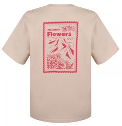 Husky Tee Stamp L beige dámské bavlněné triko