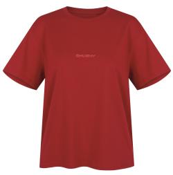 Husky Tee Stamp L red dámské bavlněné triko