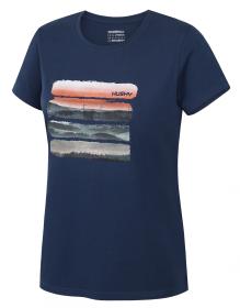 Husky Tee Vane L dark blue dámské bavlněné triko