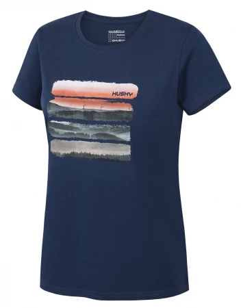 Husky Tee Vane L dark blue dámské bavlněné triko
