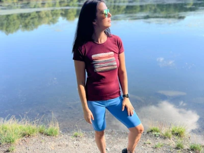 Husky Tee Vane L light blue dámské bavlněné triko