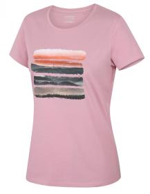 Husky Tee Vane L light pink dámské bavlněné triko
