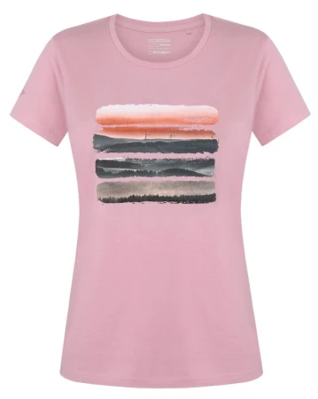 Husky Tee Vane L light pink dámské bavlněné triko