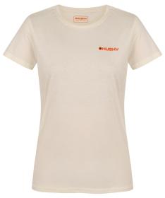 Husky Tee Walker L beige dámské bavlněné triko