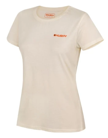 Husky Tee Walker L beige dámské bavlněné triko