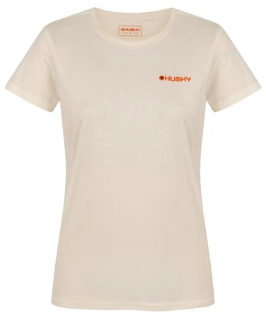 Husky Tee Walker L beige dámské bavlněné triko