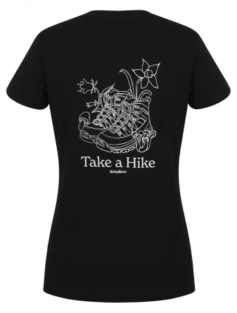 Husky Tee Walker L black dámské bavlněné triko