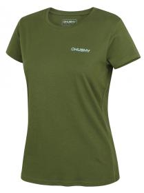 Husky Tee Walker L green dámské bavlněné triko