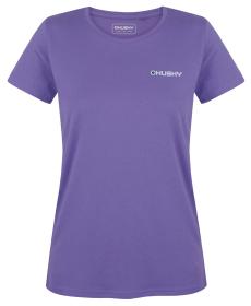 Husky Tee Walker L purple dámské bavlněné triko