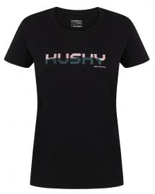 Husky Tee Wild L black dámské bavlněné triko