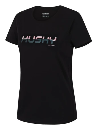 Husky Tee Wild L black dámské bavlněné triko Husky Tee Wild L black dámské bavlněné triko