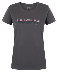 Husky Tee Wild L dark grey dámské bavlněné triko