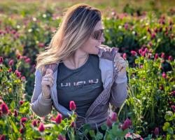 Husky Tee Wild L light grey dámské bavlněné triko